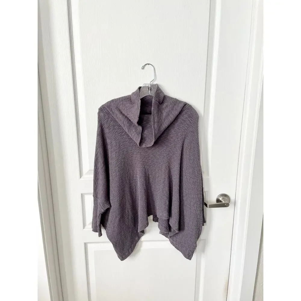 Free People FP Beach World Traveler Pull Over Purple Gray Size Small